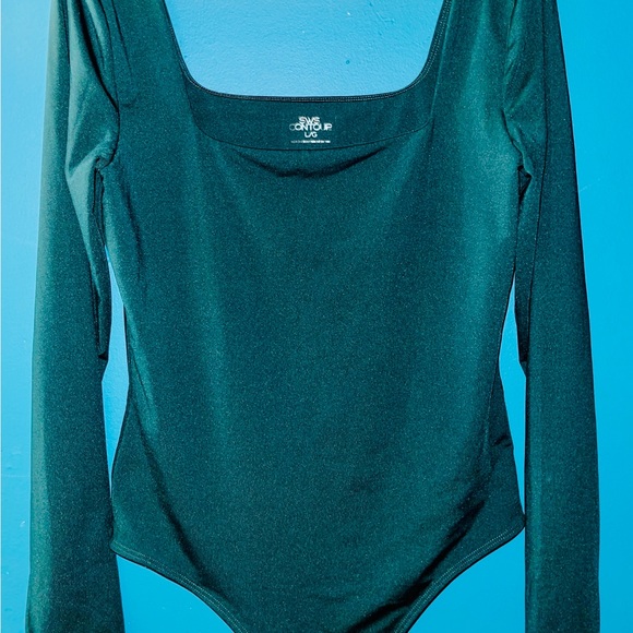 OndadeMar Green Fitted Long Sleeve Bodysuit - Picture 3 of 4